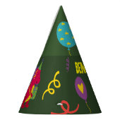 Dinosaur kinder partijtafelgerei feesthoedjes (Links)