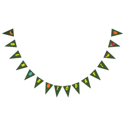 Dinosaur kinder partijtafelgerei vlaggetjes (Alle)