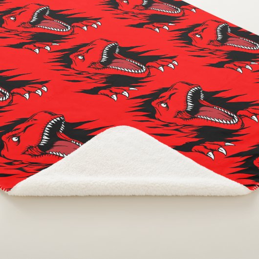 Dinosaur kinder sherpa deken (3/4)