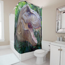 Dinosaur kinder Shower Curtain