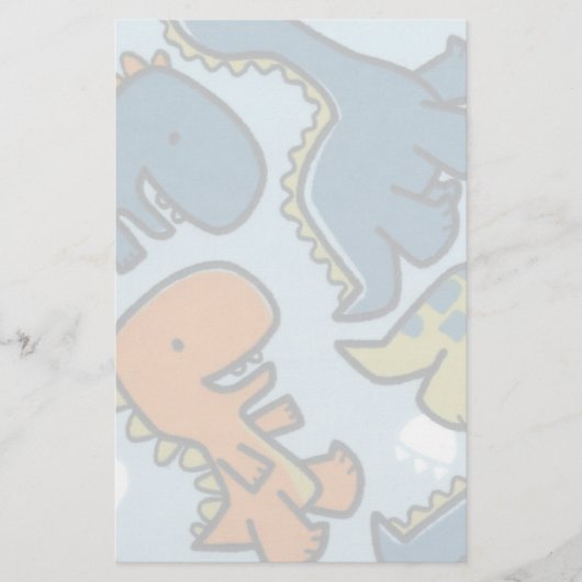 Dinosaur KinderBriefpapier Briefpapier (Voorkant)