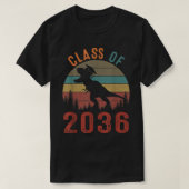 Dinosaur, klasse 2036, eerste dag, Kindertuinjonge T-shirt (Design voorkant)