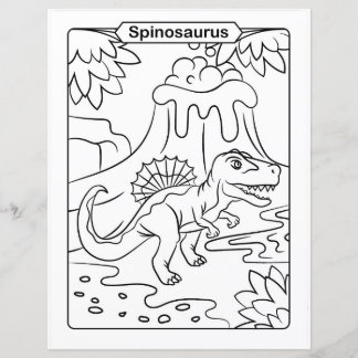 Dinosaur-kleurpagina - Spinosaurus