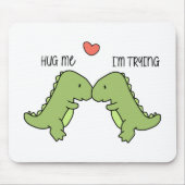 Dinosaur knuffelt me muismat (Voorkant)