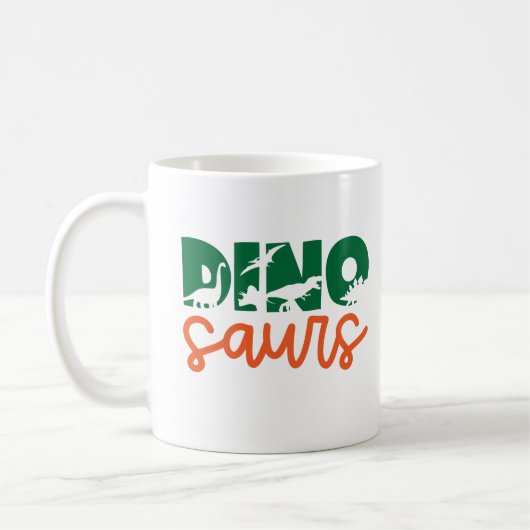 Dinosaur  koffiemok (Links)