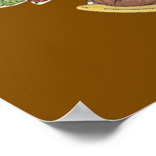 Dinosaur Kostuum Kinderfeest Poster (Hoek)