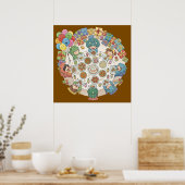 Dinosaur Kostuum Kinderfeest Poster (Keuken)