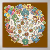 Dinosaur Kostuum Kinderfeest Poster (Voorkant)