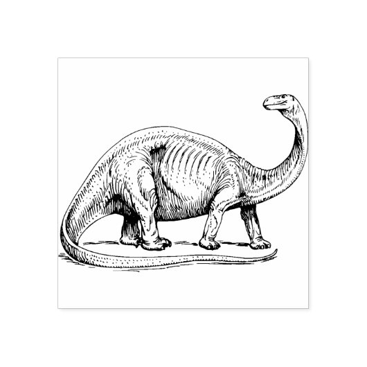 dinosaur - kunstzegel rubberstempel (Afrduk)