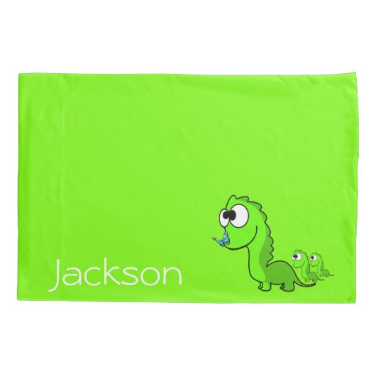 Dinosaur Kussen Hoesje Kussensloop (Achterkant)