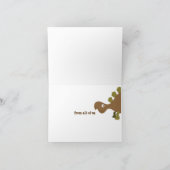 Dinosaur Land Birthday Wenskaart Kaart (Binnen)
