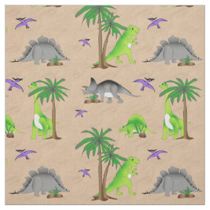 Dinosaur Land Cute Dino Stof