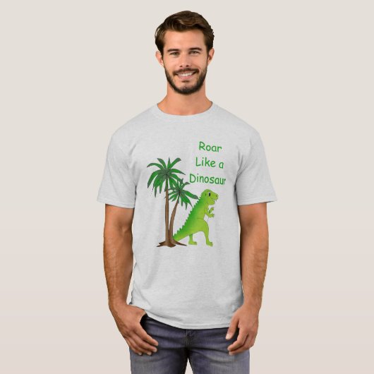 Dinosaur Land Cute Dino T-shirt (Voorkant volledig)