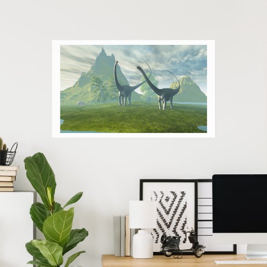 DINOSAUR LAND PRINT (Thuiskantoor)
