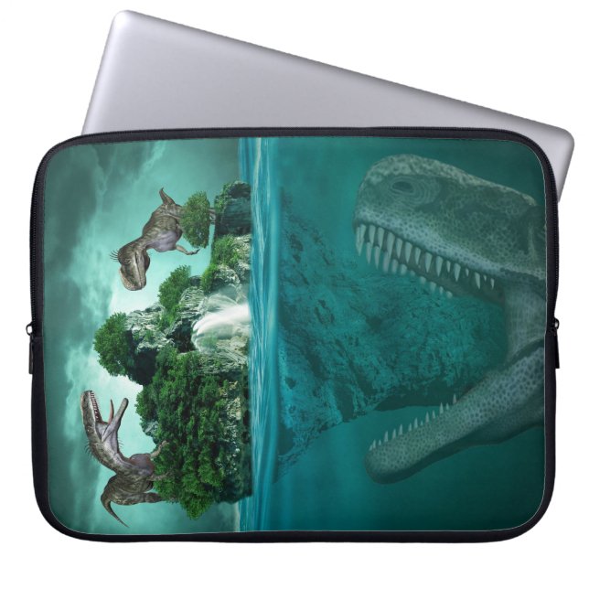 Dinosaur : Laptophoes van neopreen Laptop Sleeve (Voorkant)