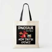 Dinosaur las nu niet meer dat ze gek zijn tote bag (Voorkant)