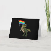 Dinosaur LGBT Gay Lesbian Transgender Nonbinary Kaart (Voorkant)