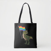Dinosaur LGBT Gay Lesbian Transgender Nonbinary Tote Bag (Voorkant)