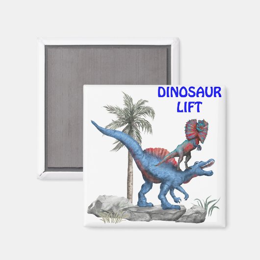 Dinosaur Lift Magneet (Voorkant / Achterkant)