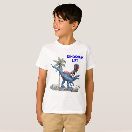 Dinosaur Lift T-shirt (Voorkant volledig)
