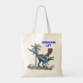 Dinosaur Lift Tote Bag (Achterkant)