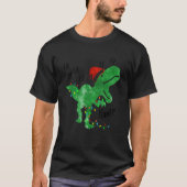 Dinosaur Lights Fa Ra Ra Rawr-kerstrexboeien T-shirt (Voorkant)