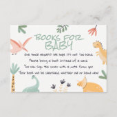 Dinosaur Little Dino in de manier waarop Baby Book Informatiekaartje (Voorkant)