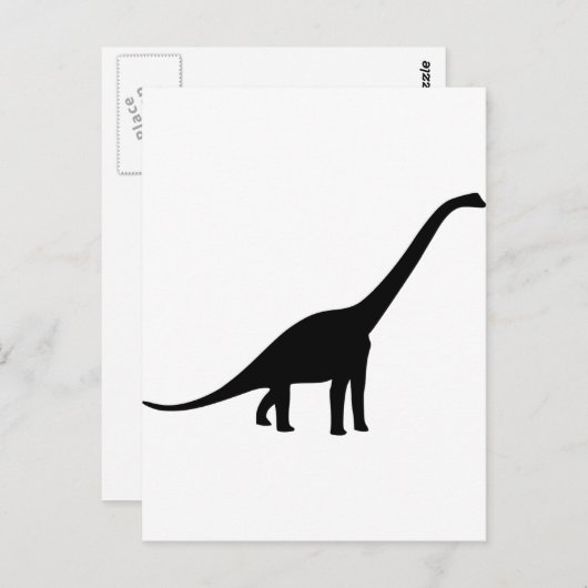 Dinosaur - Longnek Briefkaart (Voorkant / Achterkant)