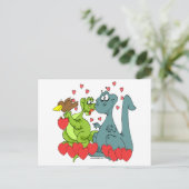 Dinosaur Love Briefkaart (Staand voorkant)