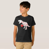 Dinosaur Love Heart Happy Valentine's Day I Steal T-shirt (Voorkant volledig)