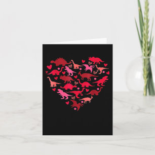 Dinosaur Love Heart T Rex Valentijnsdag Boys Todd Kaart