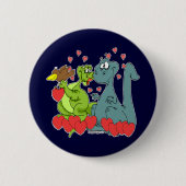 Dinosaur Love Ronde Button 5,7 Cm (Voorkant)