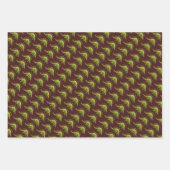 Dinosaur Love Wrapping Paper Flat Sheet Set van 3 (Voorkant 3)