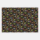 Dinosaur Love Wrapping Paper Flat Sheet Set van 3 (Voorkant)