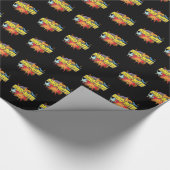 Dinosaur Lover Dynamite Dino-mite Pun Cadeaupapier (Hoek)