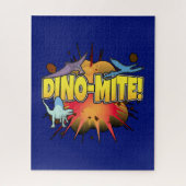 Dinosaur Lover Dynamite Dino-mite Pun Legpuzzel (Verticaal)