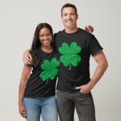 Dinosaur Lover Four Leaf Clover Dino St Patricks D T-shirt (Unisex)