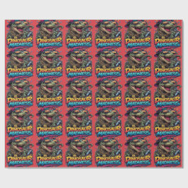 Dinosaur Madness — Party Animal T‑Rex Graphic Cadeaupapier