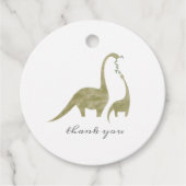 Dinosaur Mama Baby shower Bedankjes Labels (Voorkant)