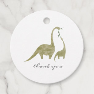 Dinosaur Mama Baby shower Bedankjes Labels