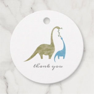 Dinosaur Mama en Baby shower Bedankjes Labels