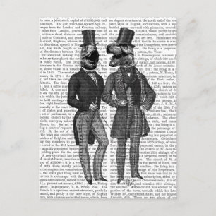 Dinosaur Mannen luiden de nacht uit Briefkaart