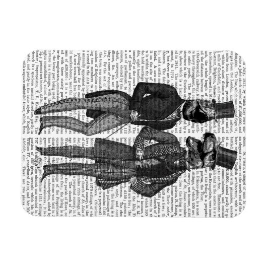 Dinosaur Mannen luiden de nacht uit Magneet (Horizontaal)