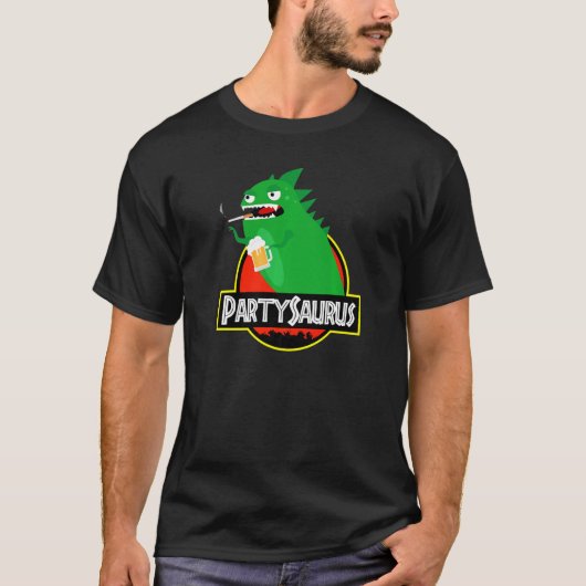 Dinosaur Mannen Rex Costume Partysaurus Rex T-shirt (Voorkant)
