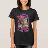 Dinosaur Mardi Gras Party Parade Shenanigans Carni T-shirt (Voorkant)