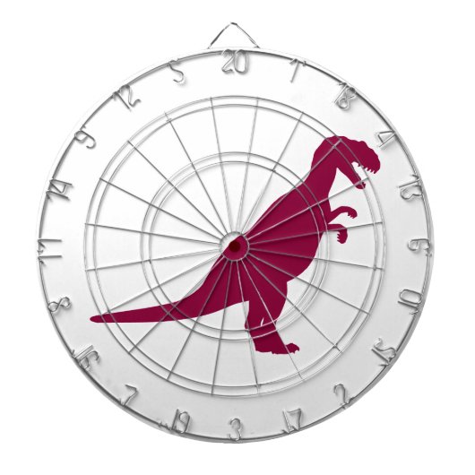 Dinosaur Maroon Dartbord (Voorkant)