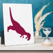 Dinosaur Maroon Fotoplaat (Zijkant)