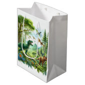 Dinosaur Medium Cadeauzakje (Voorkant Gekanteld)