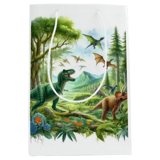 Dinosaur Medium Cadeauzakje (Voorkant)