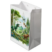Dinosaur Medium Cadeauzakje (Achterkant Gekanteld)